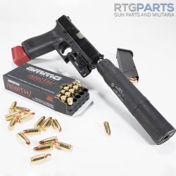 CMC TRIGGERS GLOCK DROP-IN THREADED BARREL, STAINLESS SATIN FINISH, FOR GLOCK 19 GEN 3 AND 4