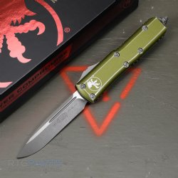 MICROTECH UTX-85 S/E OTF AUTOMATIC KNIFE, DISTRESSED ODG, 3.125 INCH, APOCALYPTIC, 231-10DOD