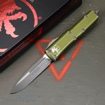 MICROTECH UTX-85 S/E OTF AUTOMATIC KNIFE, DISTRESSED ODG, 3.125 INCH, APOCALYPTIC, 231-10DOD