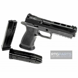 SIG CALIBER X-CHANGE KIT 9MM P320-X5, GRAY FINISH, FIBER OPTIC FRONT & R2 ADJUSTABLE REAR, TWO MAGS