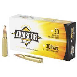 ARMSCOR 308 WIN 147GR FMJ, 20RD BOX