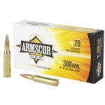 ARMSCOR 308 WIN 147GR FMJ, 20RD BOX