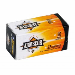 ARMSCOR .22LR 40GR SOLID POINT, 50RD/BOX