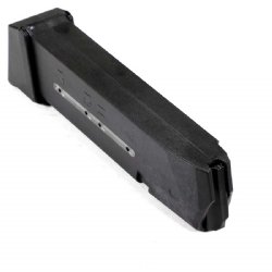 CASE OF GLOCK 17/34 9MM 19RD WINDOW MAGAZINE WITH PLUS 2 BASEPLATE, AC-UNITY (QTY 100)