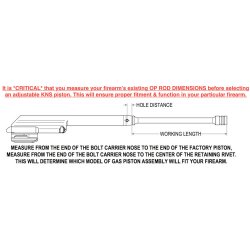 KNS ADJUSTABLE GAS PISTON FOR AK SLR107UR, AGP-A-1L