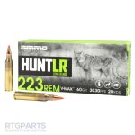 AMMO INC HUNT LR 223 REMINGTON 60GR V-MAX MATCH, 20RD BOX