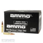 200RD RANGE PACK AMMO INC 300 BLACKOUT 150GR FMJ