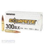 AMMO INC COMPETE 300 BLACKOUT 155GR OTM, 20RD BOX