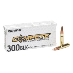 AMMO INC COMPETE 300 BLACKOUT 168GR OTM, 20RD BOX