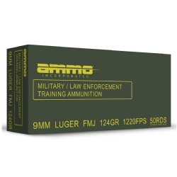 350RD AMMO CAN OF AMMO INC MIL/LE TRAINING AMMO 9MM 124GR FMJ