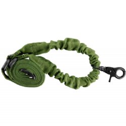 GREEN ONE POINT BUNGEE RIFLE SLING, AIM SPORTS