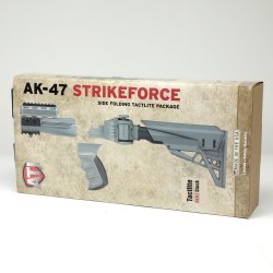 STRIKEFORCE TACLITE AK47 6-POSITION FOLDING STOCK SET, GRAY