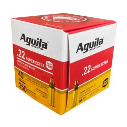 AGUILA .22LR HV 40GR SOLID POINT, 250RD/BOX