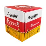 AGUILA .22LR HV 40GR SOLID POINT, 250RD/BOX