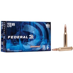 FEDERAL POWERSHOK 270 WINCHESTER 130GR HI-SHOK SP, 20RD/BOX