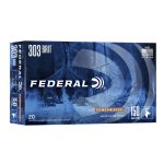 FEDERAL POWERSHOK .303 BRITISH 150GR SOFT POINT, 20RD BOX