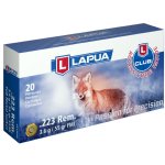 LAPUA 223 REM 3.6G 55GR AMMO FOR PREDATOR HUNTING & TACTICAL, 20RD/BOX