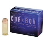 CORBON SELF DEFENSE 45ACP +P 185GR JACKETED HOLLOW POINT, 20RD BOX