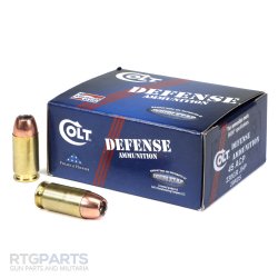 DOUBLETAP COLT DEFENSE AMMUNITION .45ACP 230GR CE JHP, MATCH GRADE 173 POWER FACTOR, 20RD BOX