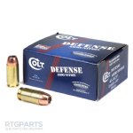 DOUBLETAP COLT DEFENSE AMMUNITION .45ACP 230GR CE JHP, MATCH GRADE 173 POWER FACTOR, 20RD BOX