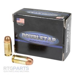 DOUBLETAP AMMUNITION .45ACP 230GR FMJ-FLAT POINT, 1000FPS / 511 FT-LB, 20RD BOX