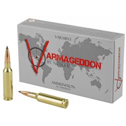 NOSLER VARMAGEDDON 6.5 CREEDMOOR, 90GR FLAT BASE TIPPED @ 3300FPS, 20RD/BOX