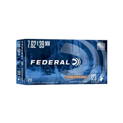 FEDERAL POWERSHOK 7.62X39 123GR POWER-SHOK JSP, 20RD/BOX