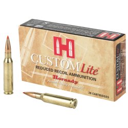 HORNADY 7MM-08 REM 120GR SST CUSTOM LITE, 20RD/BOX