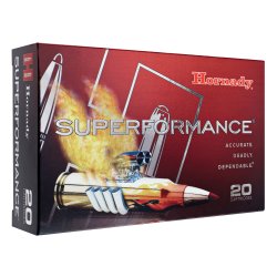 HORNADY SUPERFORMANCE 300 WIN MAG 165GR CX, 20RD/BOX