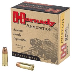 HORNADY SELF DEFENSE 25ACP 35GR XTP, 25RD BOX