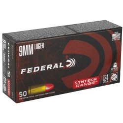 FEDERAL SYNTECH 9MM 124GR TSJ, 50RD/BOX
