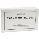ARMSCOR 7.62x51MM 147GR FMJ M80, 20RD BOX
