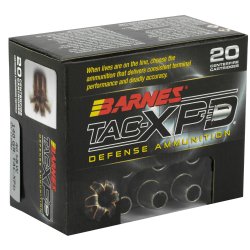 BARNES 40SW 140GR TAC-XPD HOLLOW POINT, LEAD FREE, 20RD BOX