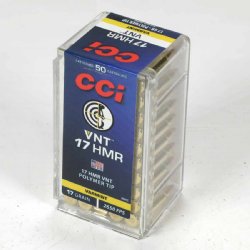 CCI 17 HMR 17GR VNT POLYMER TIP, 50RD/BOX