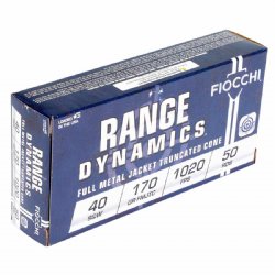 FIOCCHI 40SW 170GR FMJ-TC, 50RD BOX