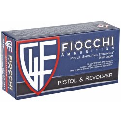 FIOCCHI 9MM 124GR FMJ, 50RD BOX