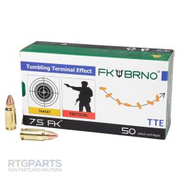 FK BRNO F7 7.5 FK AMMO, 101GR LEAD FREE SPOON TIP, 50RD BOX