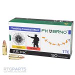 FK BRNO F7 7.5 FK AMMO, 101GR LEAD FREE SPOON TIP, 50RD BOX