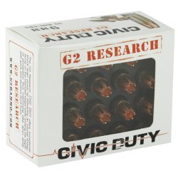 G2 RESEARCH CIVIC DUTY 9MM 94GR HOLLOW POINT,  20RD BOX