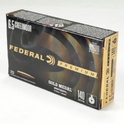 FEDERAL GOLD MEDAL 6.5 CREEDMOOR 140GR BERGER HYBRID TARGET, 140GR, 20RD / BOX