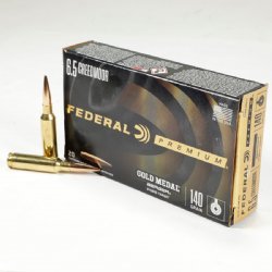 FEDERAL GOLD MEDAL 6.5 CREEDMOOR 140GR BERGER HYBRID TARGET, 140GR, 20RD / BOX