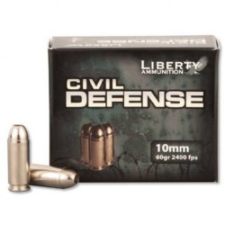 LIBERTY CIVIL DEFENSE 10MM, 60GR 2400FPS, 20RD/BOX