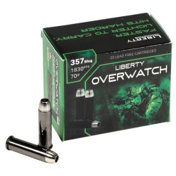LIBERTY OVERWATCH 357 MAGNUM 70GR HP CP 1830FPS, 20RD/BOX