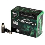 LIBERTY OVERWATCH 9MM +P 72GR HP CP 1720FPS, 20RD/BOX