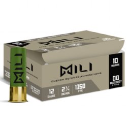 MILI 12GA 2.75" 00-BUCKSHOT, 10/BOX