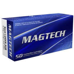 MAGTECH 9MM 147GR JHP, 50RD BOX