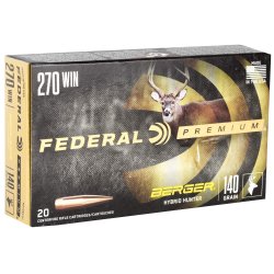 FEDERAL BERGER HYBRID HUNTER .270 WIN 140GR, 20RD/BOX