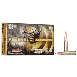 FEDERAL BARNES TSX .308 WIN 165GR, 20RD/BOX