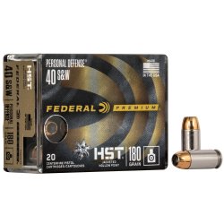 FEDERAL HST 40S&W 180GR JHP, 20RD/BOX