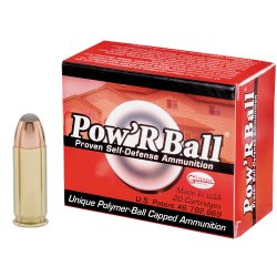 CORBON POW'RBALL .38 SUPER +P 100GR POLYMER TIPPED HP, 20RD BOX